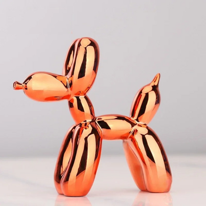 Ballonhond sculptuur van hars – moderne pop-art decoratiefiguur