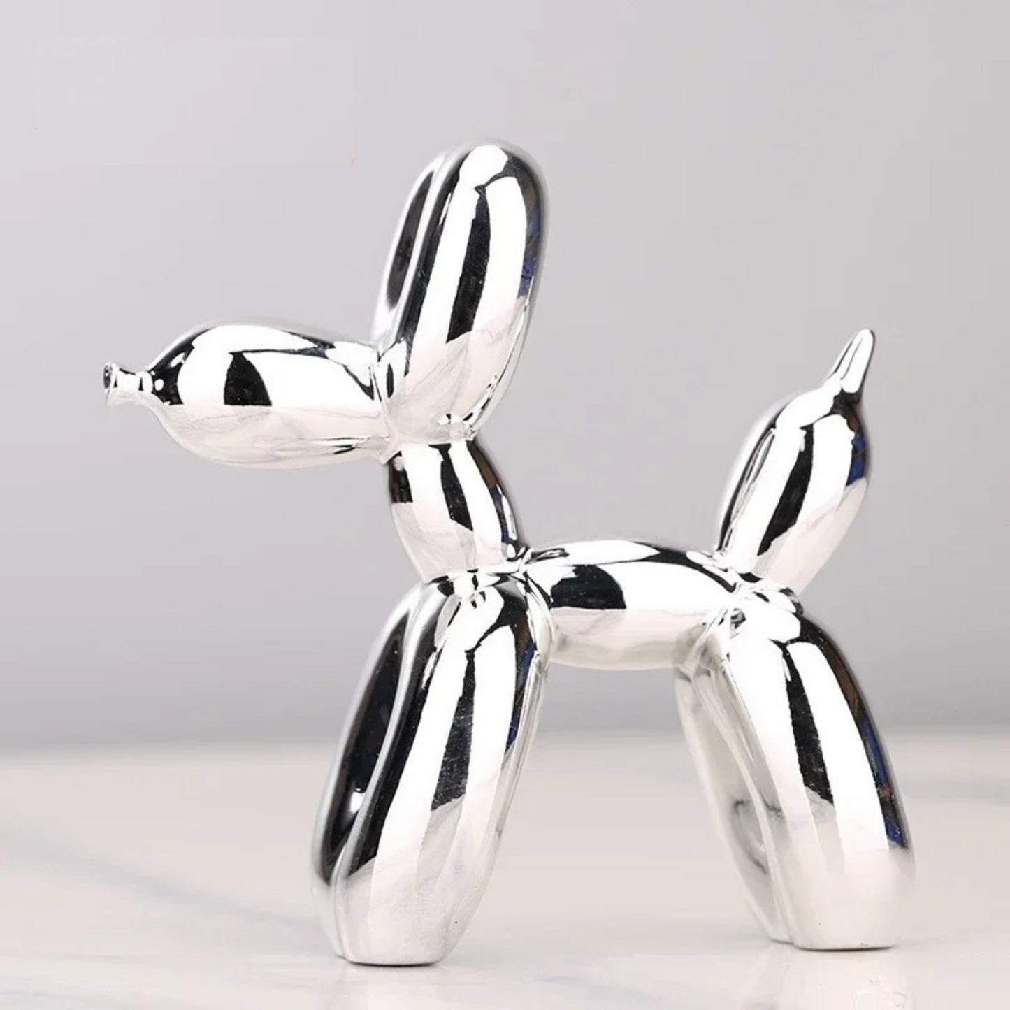 Ballonhond sculptuur van hars – moderne pop-art decoratiefiguur