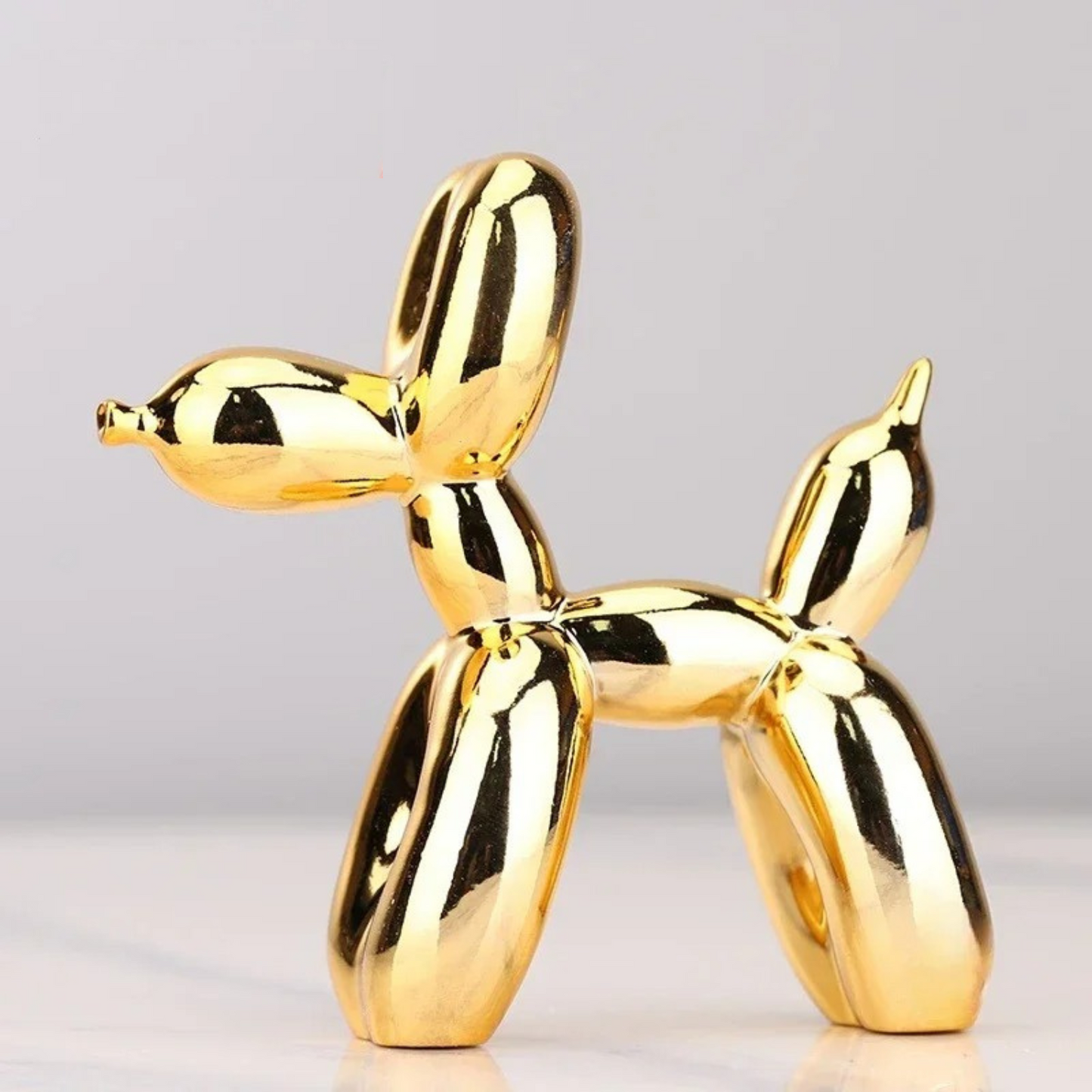 Ballonhond sculptuur van hars – moderne pop-art decoratiefiguur