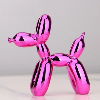 Ballonhond sculptuur van hars – moderne pop-art decoratiefiguur