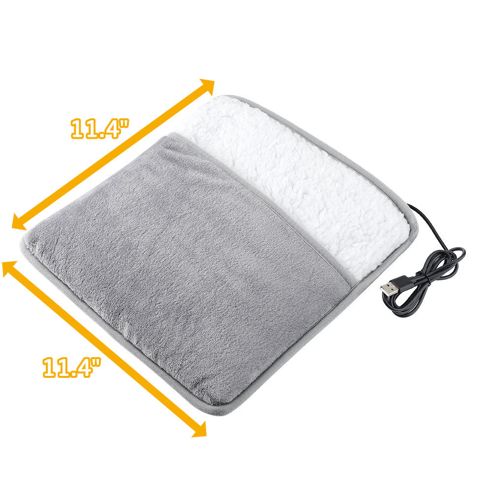 VelvetFire™ USB Voetverwarmer – Warme Voeten Thuis, Kantoor & Onderweg