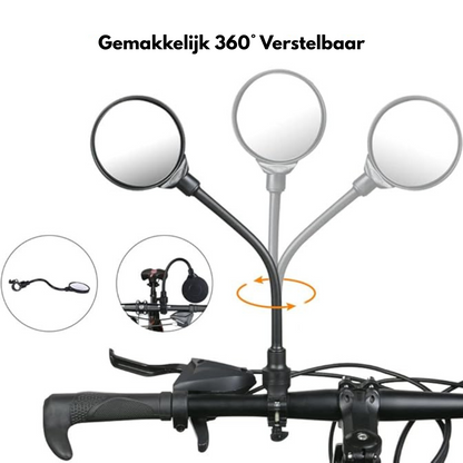 BikeMirror™ – Fietsachterspiegel voor Veilig Fietsen [1 + 1 Gratis]