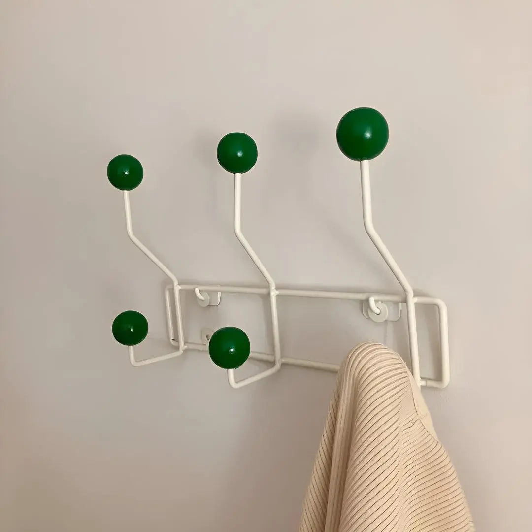 Wandkapstok gietijzer in mid-century stijl met 3 of 4 haken
