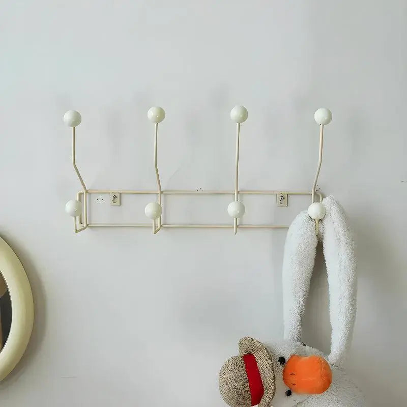 Wandkapstok gietijzer in mid-century stijl met 3 of 4 haken