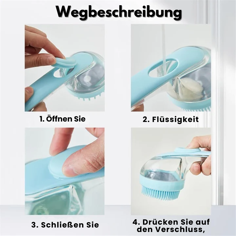 BathPaws – Huisdierbadesborstel met geïntegreerde shampoodispenser [50% korting]