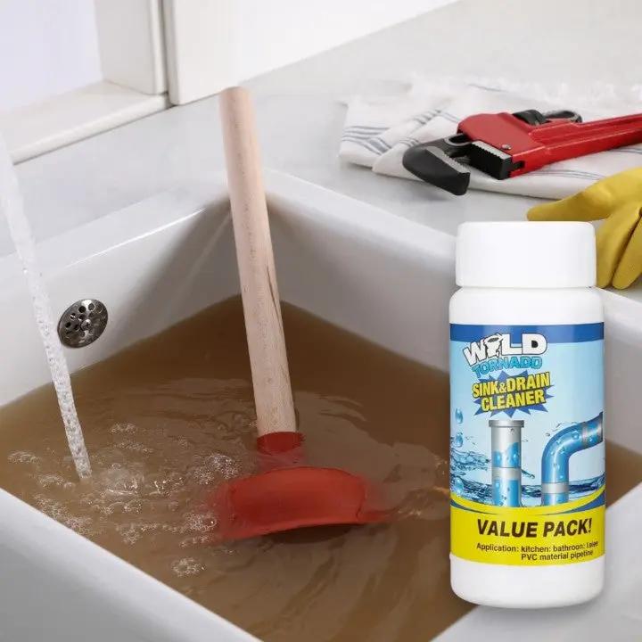 WildTornado™ – Effectieve reiniging voor gootsteen en wasbak voor moeiteloze hygiëne [1 + 1 Gratis]