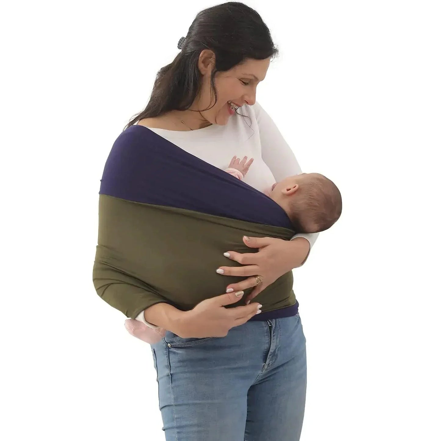 CuddleNest – Elastische Babydraagdoek van Biologisch Katoen | Veilig & Comfortabel