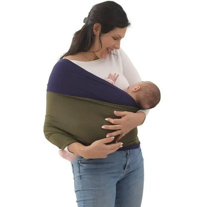 CuddleNest – Elastische Babydraagdoek van Biologisch Katoen | Veilig & Comfortabel