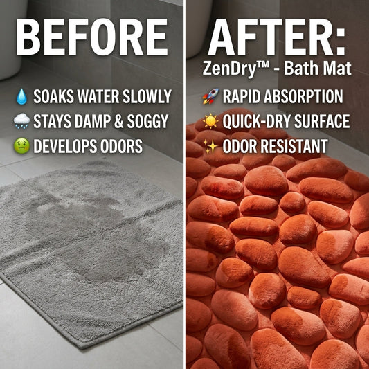 DryStone™ Sneldrogende Badmat – Antislip, Zacht & Hygiënisch