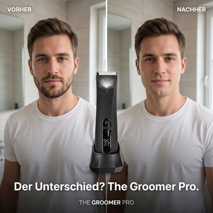 GroomPro – Professionele verzorging voor baard, haar & lichaam | 50% korting