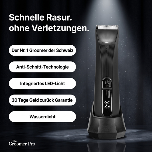 GroomPro™ – All-in-One Trimmer voor Baard, Haar & Lichaam | Draadloos