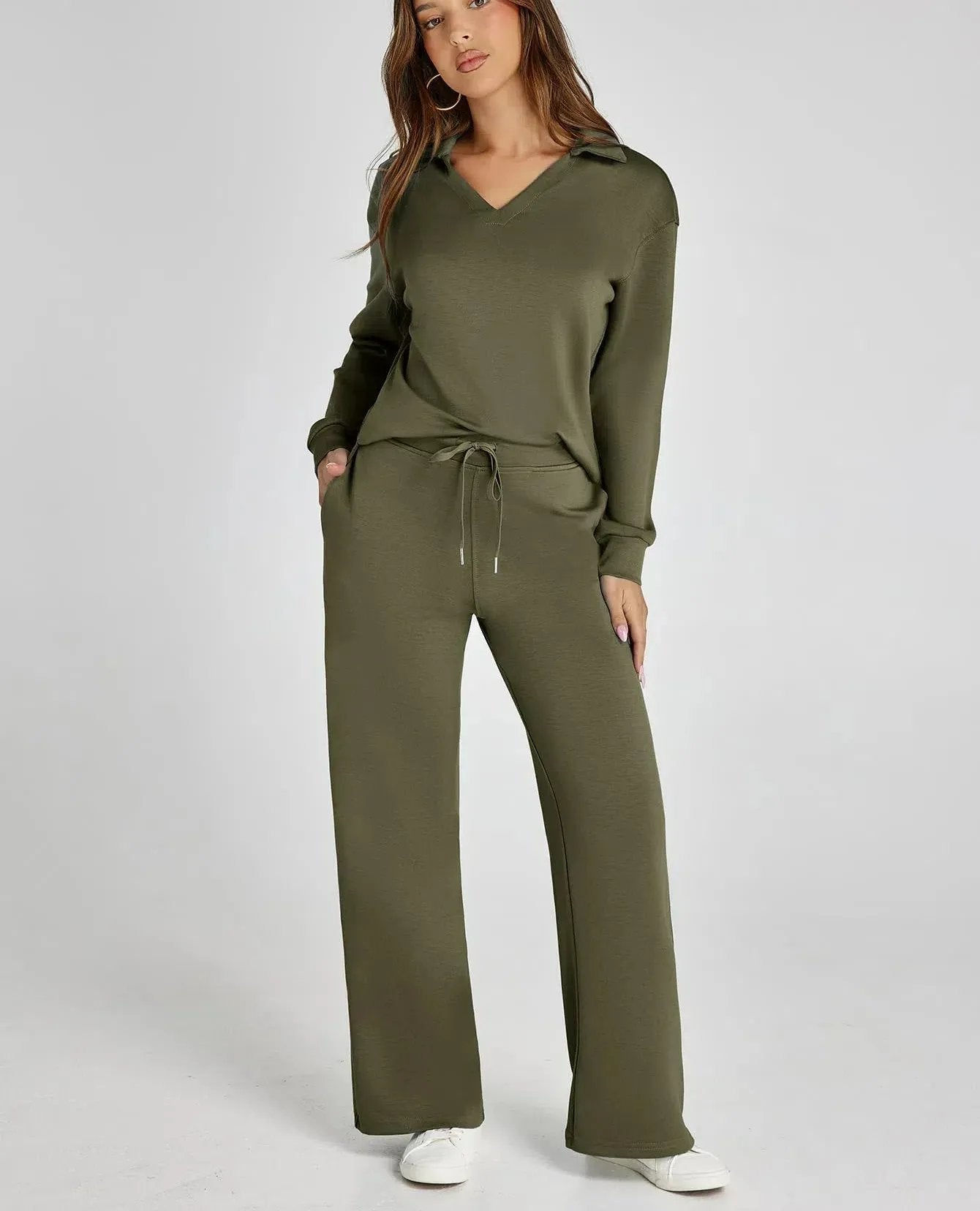 Sweatsuits™ – Dames 2-delige sets, casual outfits met lange mouw sweatsuits [50% korting]