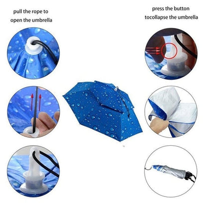 ShadeCap™ – Buiten Zonnescherm met Dubbele Schermoppervlakte [50% Korting]