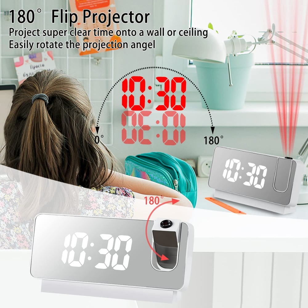 DigiProject™ – Projectie van de tijd tot 5 m voor helder zicht en modern design [50% Korting]