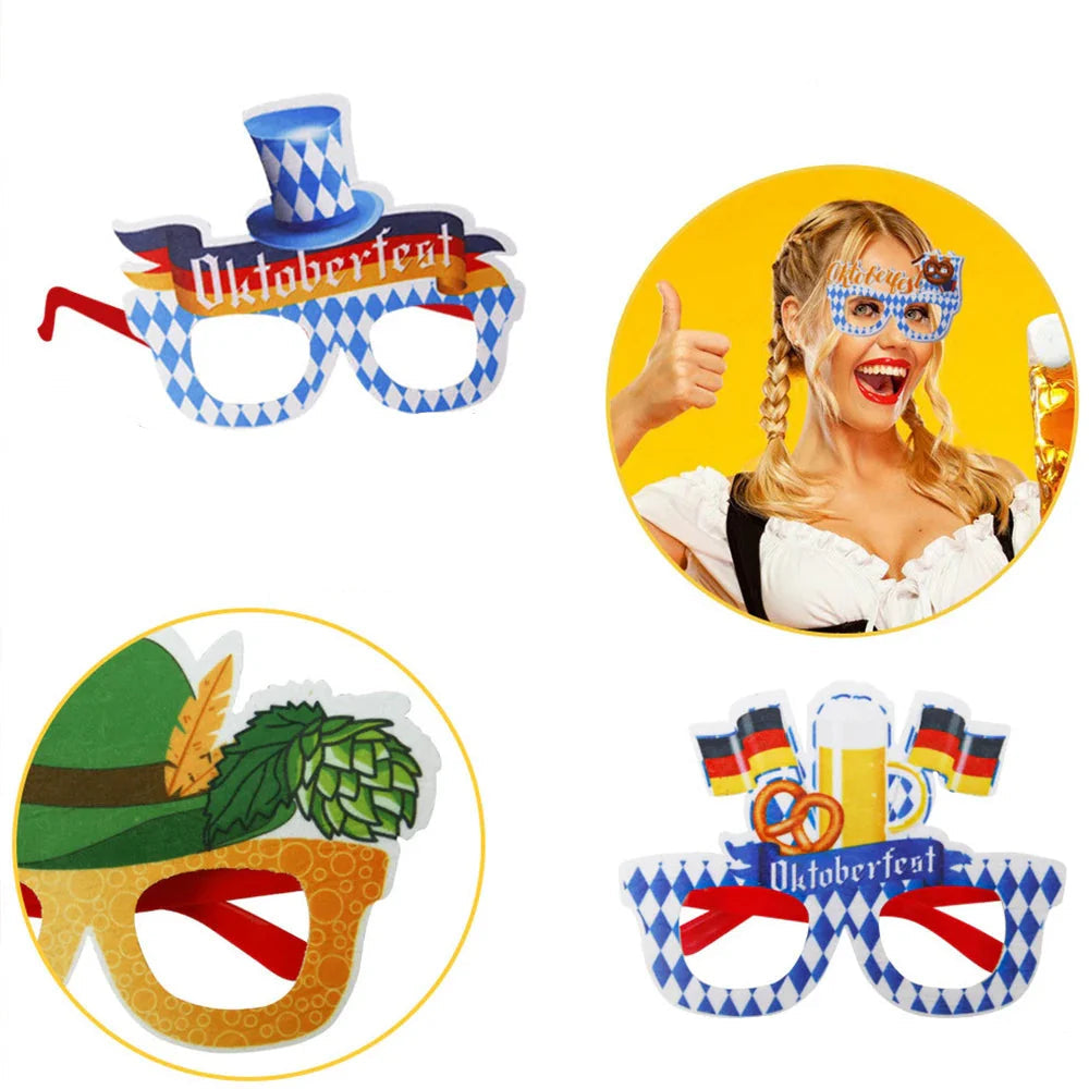 Oktoberfest Feestbrillen Set – 24 Stuks van Kunststof