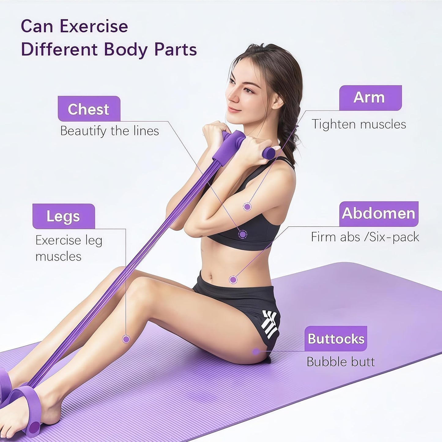 MultiFit™ – 8-Buizen Weerstandsbanden Set voor Thuis Fitness