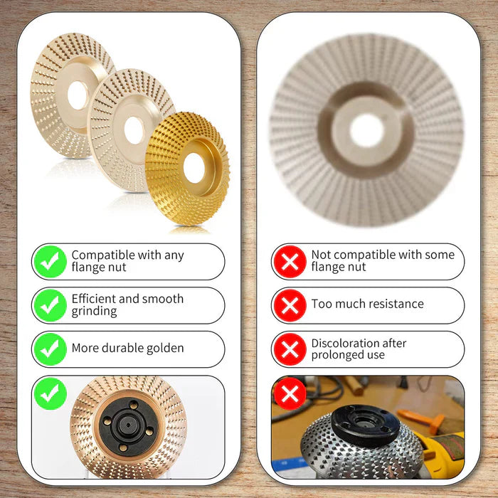 1 + 2 Gratis | CarvePro™ Stalen Snijdschijven voor Houtbewerking [Laatste dag korting]