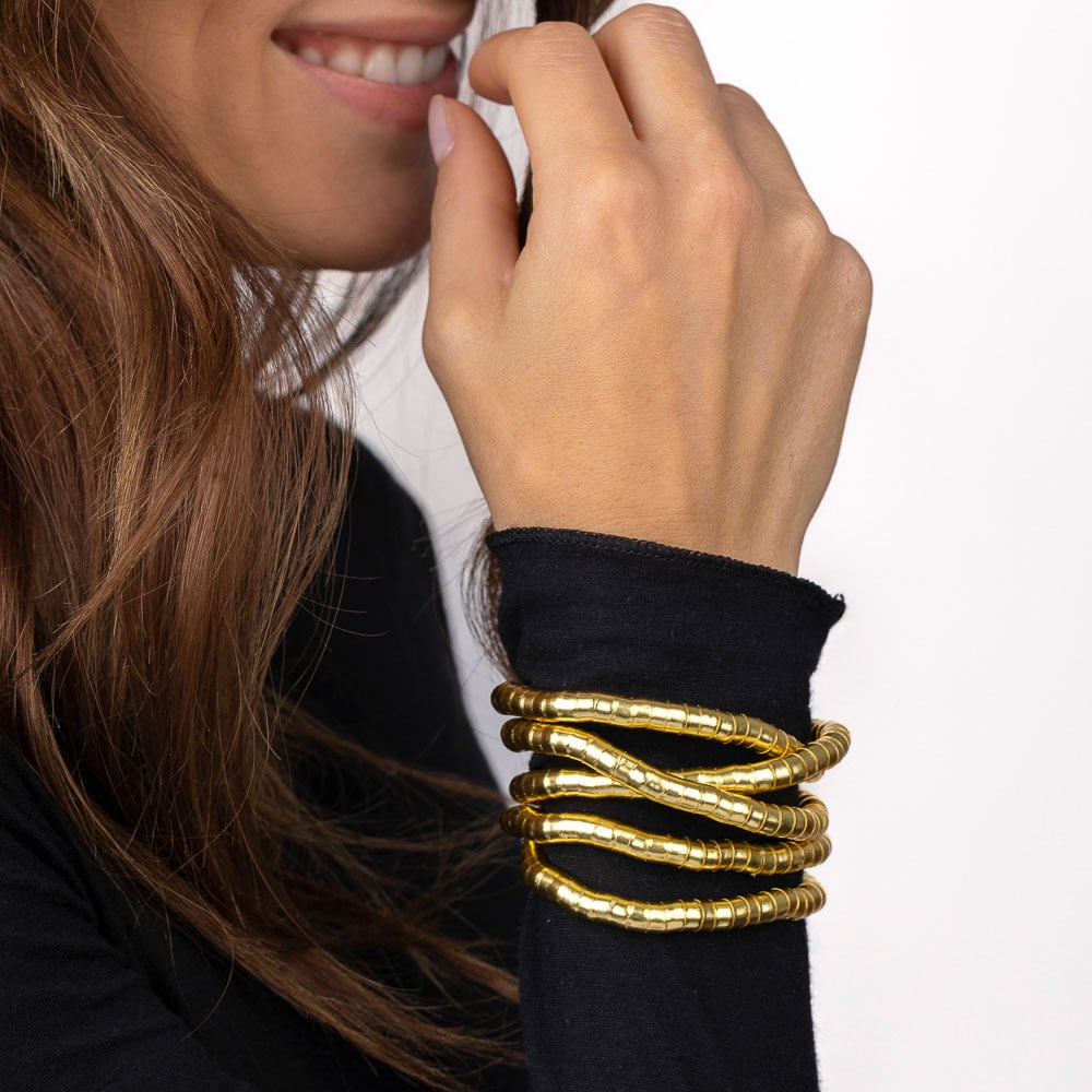 Neckina™ – Flexibele Slangenketting & Choker | Gouden Sieraad