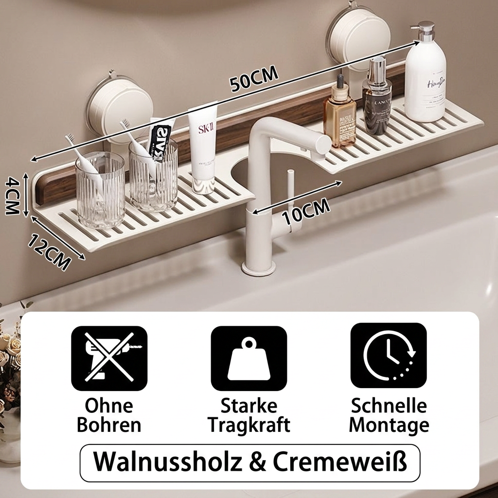 BathShelf – Meer opbergruimte in de badkamer zonder boren | 50% korting
