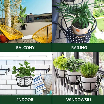GardenPerch – Ruimtebesparend planthoudsysteem voor perfect georganiseerde balkons [1 + 1 Gratis]