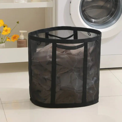 Opvouwbare wasmand van nylon mesh – ruimtebesparend en geventileerd
