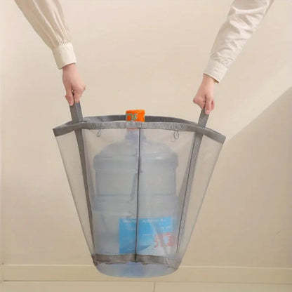 Opvouwbare wasmand van nylon mesh – ruimtebesparend en geventileerd