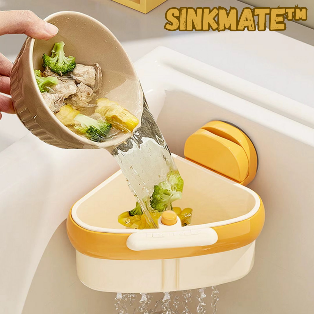 SinkMate – Hoek-Zeefmandje voor Makeloos Schone Gootstenen [50% Korting]