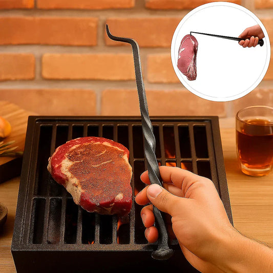 IronFlip™ – Handgesmede grillspatel – veilig draaien op de grill [50% Korting]