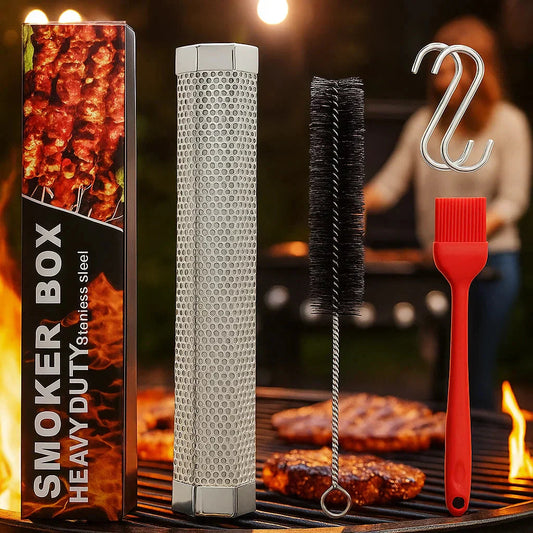 SmokeHex™ – Rookbuis van roestvrij staal geschikt voor alle grilltypes [50% Korting]