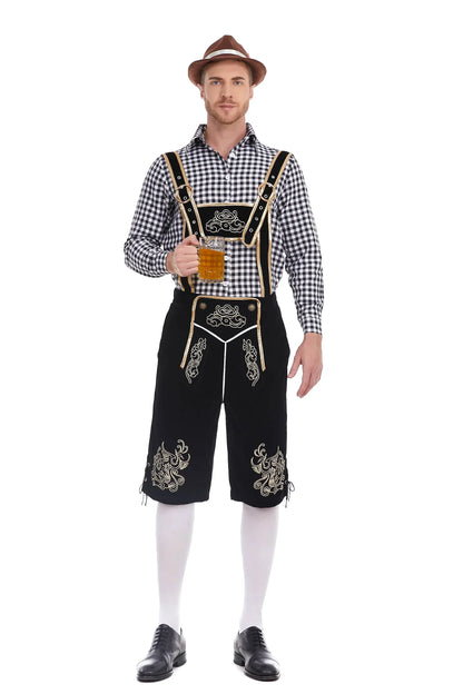 Beiers Lederhosen-kostuum 3-delig met bretels en hoed