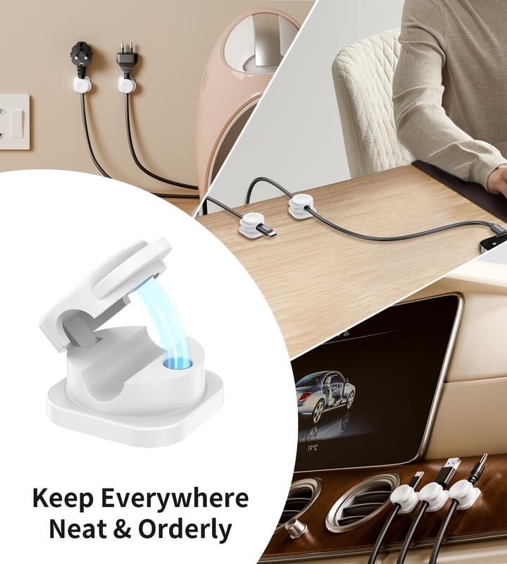 MagnoClip™ - 12 magnetische kabelklemmen [6 + 6 Gratis]