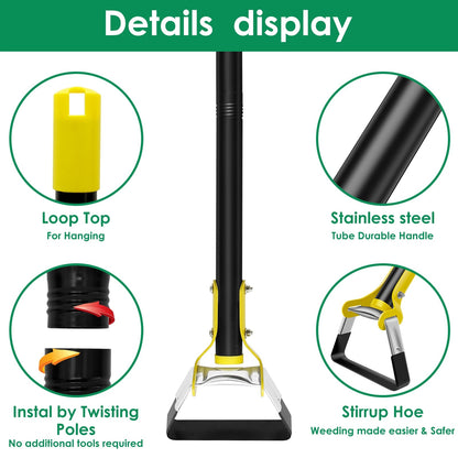 GardenEase™ – Ergonomische Tuinhak voor Rugvriendelijke Onkruidverwijdering