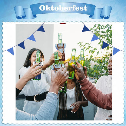 Flessenkoelenset Neopreen Oktoberfest Dirndl Lederhosen 6 stuks