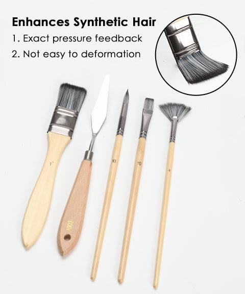 StrokeMaster™ Professionele Penselenset – 24 Penselen + Paletmes
