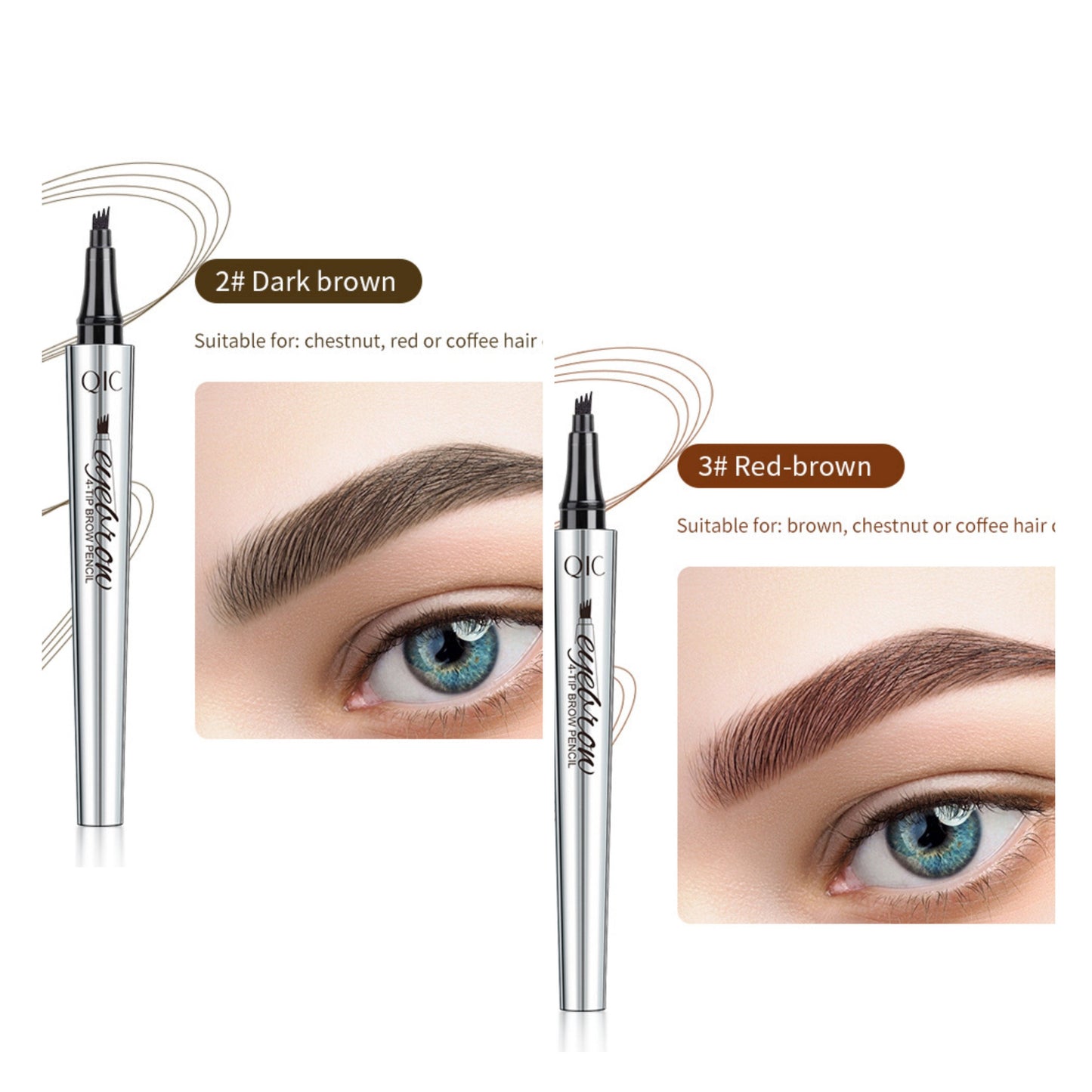 3DMicroblading™ Waterdicht Wenkbrauwpotlood – Natuurlijke Wenkbrauwen [1+1 Gratis]