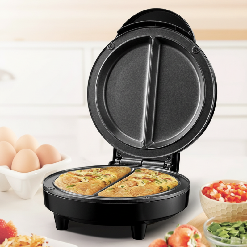 DualCook™ – Dubbelzijdige Ontbijtmaker | Snel & Gelijkmatig Bakken