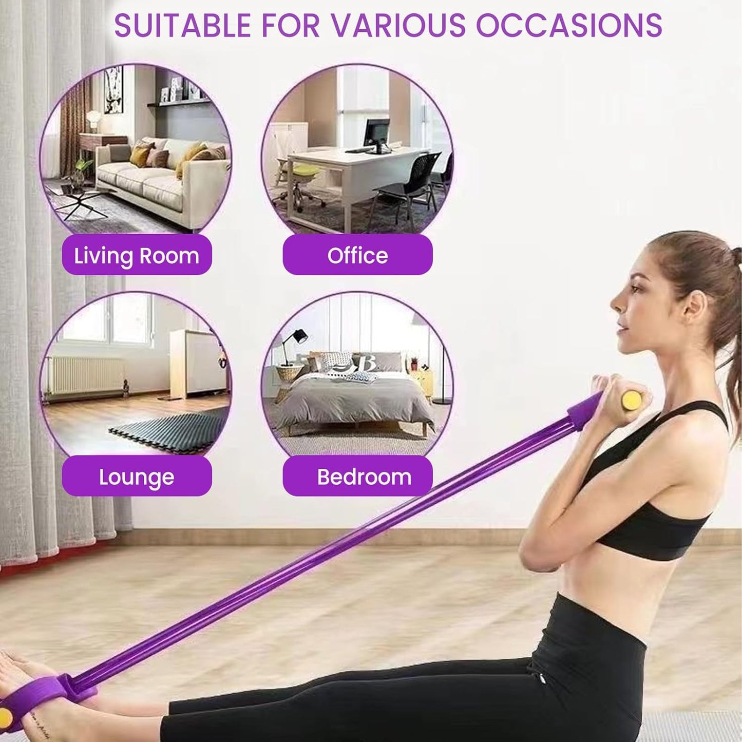 MultiFit™ – 8-Buizen Weerstandsbanden Set voor Thuis Fitness