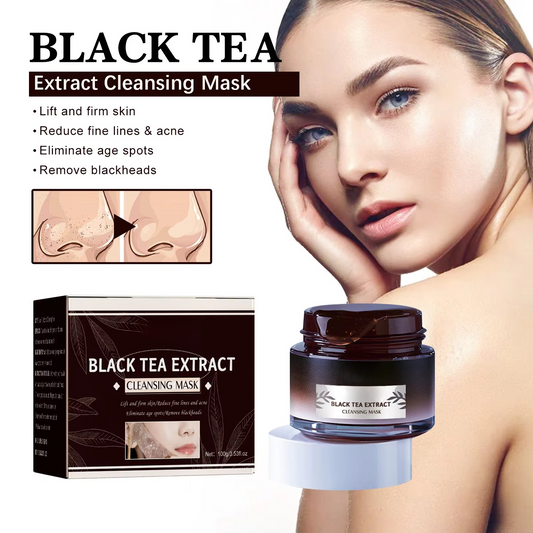 TeaElixir™ – Zwarte Thee Gezichtsmasker voor een stralende, stevige & diep gereinigde huid [1 + 1 Gratis]