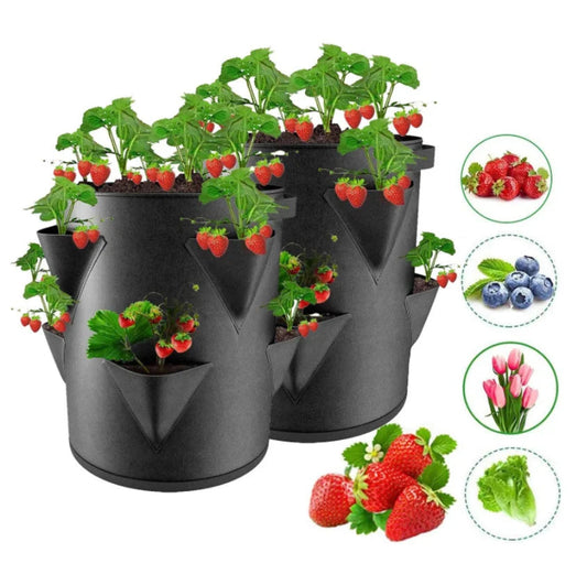 BerryGrow™ – Ademend herbruikbare plantentas voor aardbeienplanten [50% Korting]