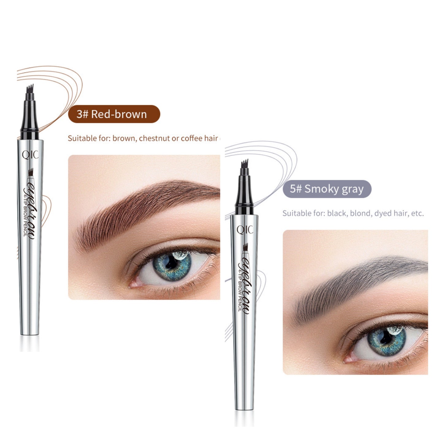 3DMicroblading™ Waterdicht Wenkbrauwpotlood – Natuurlijke Wenkbrauwen [1+1 Gratis]