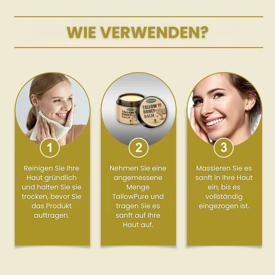 TallowPure™ – Natuurlijke Rundertalg Crème voor Gezicht & Lichaam