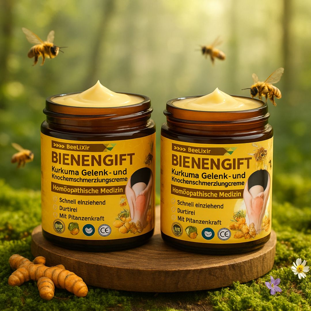 BeeLixir™ – Bijengifcrème met hyaluron & collageen voor intensieve verzorging & regeneratie [1 + 1 Gratis]