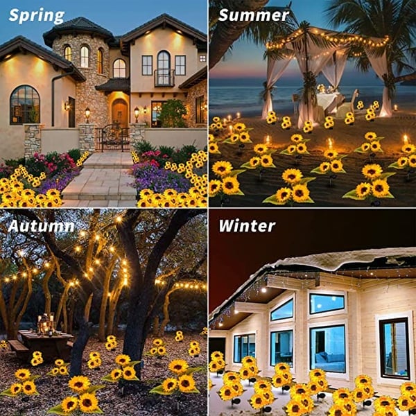 GardenRadiance Zonnebloemlichten op Zonne-energie – Sfeervolle Tuinverlichting