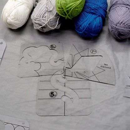 QuiltGenius – Nauwkeurige Quilt-Sjablonen voor Professionele Resultaten [12-Delig]