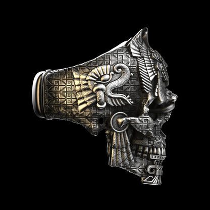 ToteRing™ – Schedelontwerp, handgemaakt van hoogwaardig 925 sterling zilver [50% Korting]
