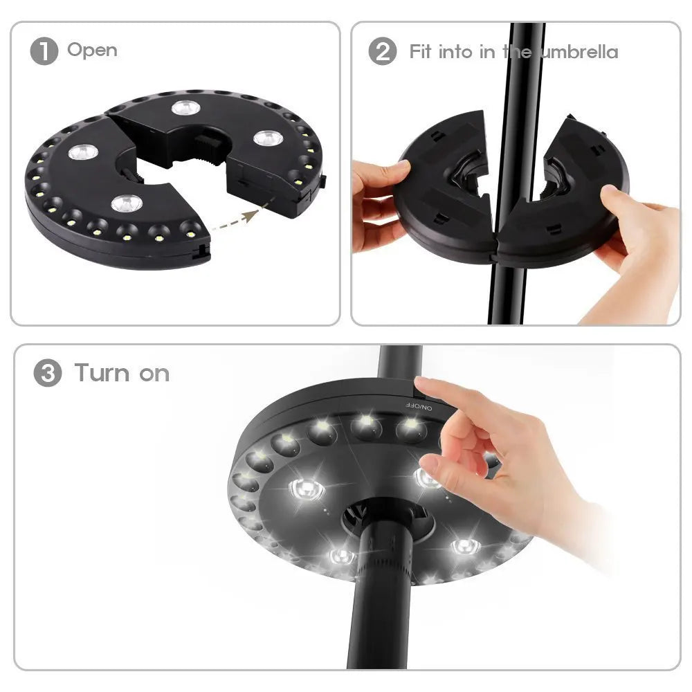 LumaGlow – Draadloos LED-Schirmlicht voor stralend heldere buitenruimtes [50% korting]