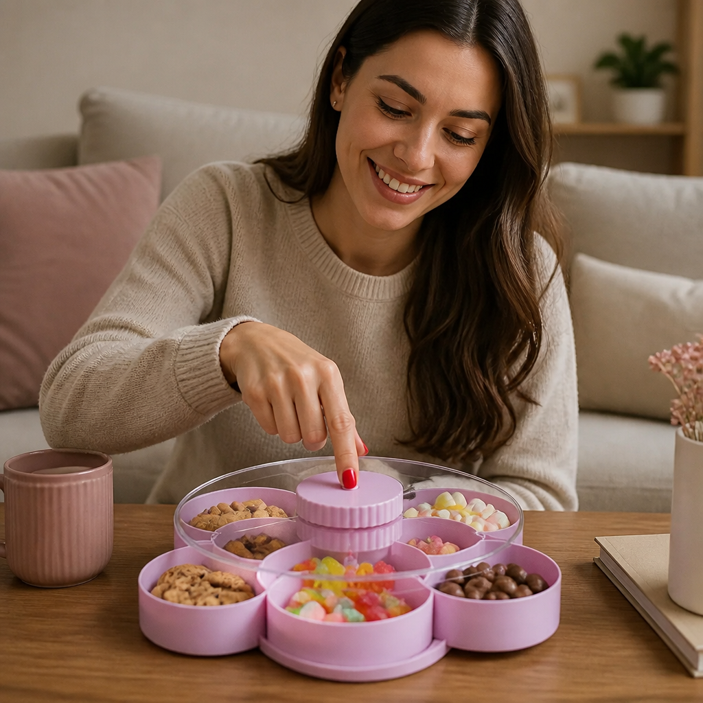 SnackSpin – Snacks stijlvol & netjes serveren | 50% korting