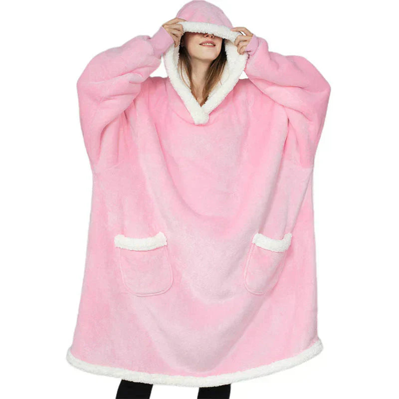 ComfyBlanket™ – Ultrawarme sherpa-fleece hoodie voor extra gezelligheid [50% Korting]