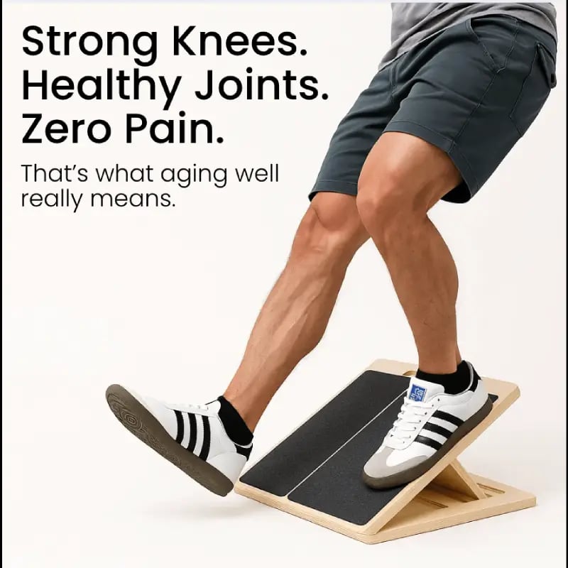 StretchWood™ – Draagbaar houten schuine bord voor stretching en balans [50% Korting]