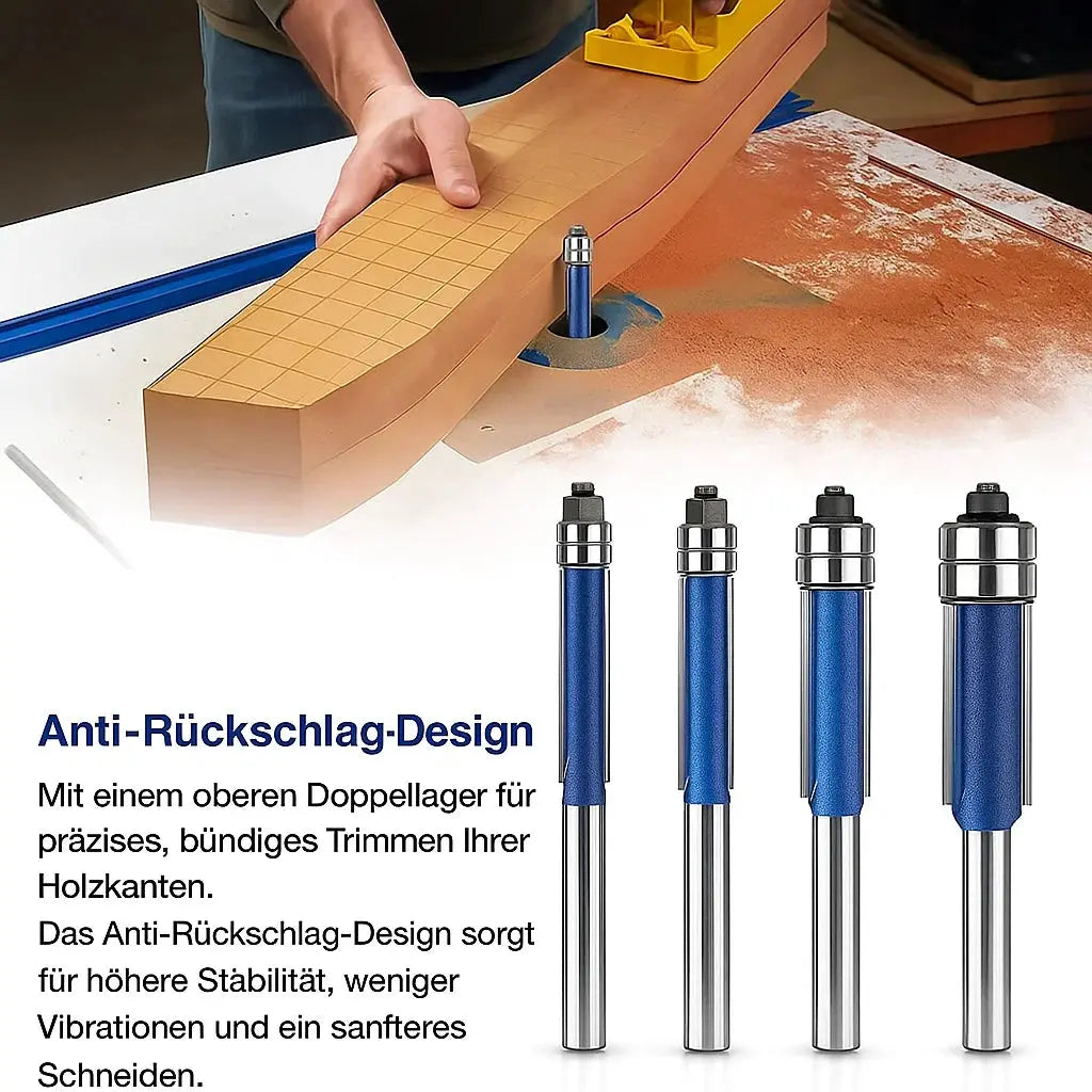 EdgeMaster™ – 4-delige Ontbraam- en Polijstset voor Metaal, Hout & Kunststof